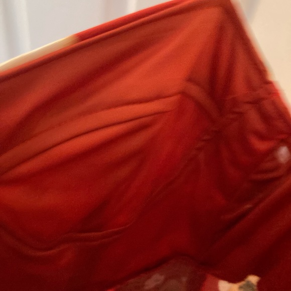 Red Floral Linen Mini Dress - Picture 10 of 14